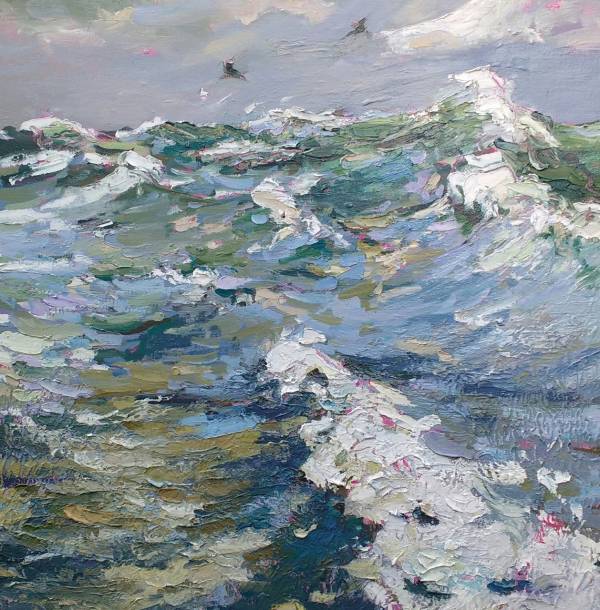 - Oil on Canvas, Painting by Jill Hudson, measuring 50 x 50 cm (H x W) £595